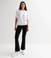 New Look White Fine Knit Batwing Top